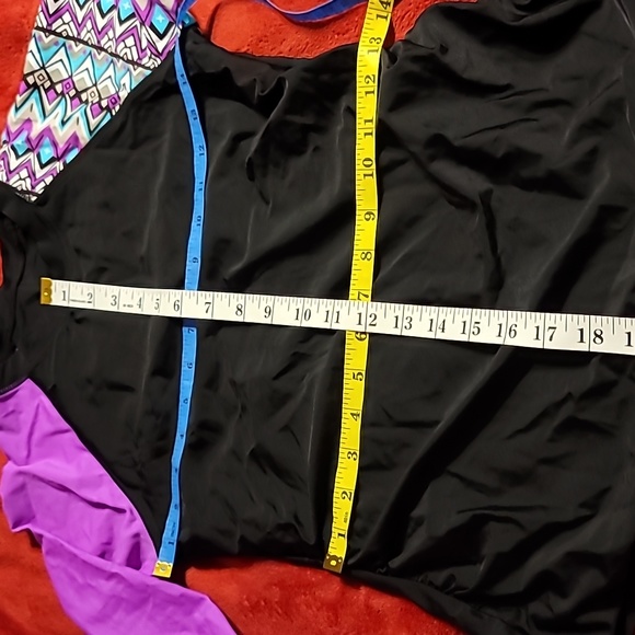 NWOT Pull Over Rash Guard Thumb Holes Side Tie Bikini Bottom swim suit Set - Picture 14 of 16